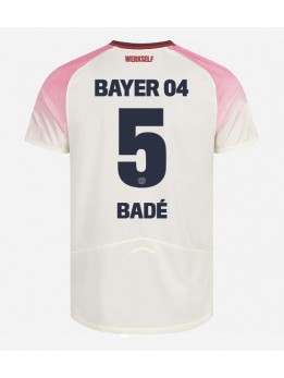 Billige Bayer Leverkusen Loic Bade #5 Bortedrakt 2025-26 Kortermet